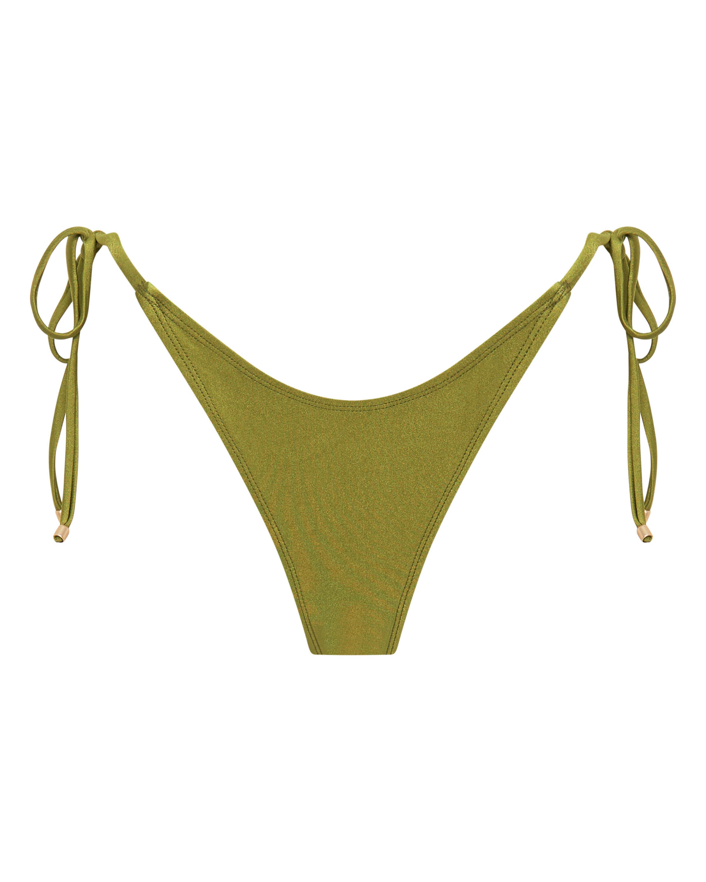 Tally String Bikini Bottoms - Olive | White Sands